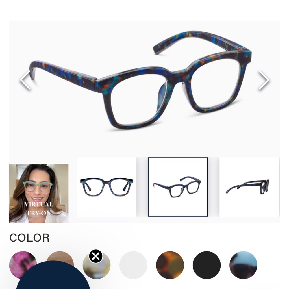 Stylish Blue Tortoise Shell Glasses. To the Max, no corrections